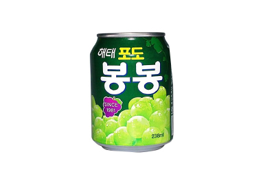 韩国海太葡萄果粒238ml听装