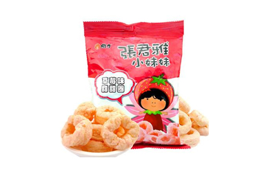 张君雅草莓味甜甜圈40g